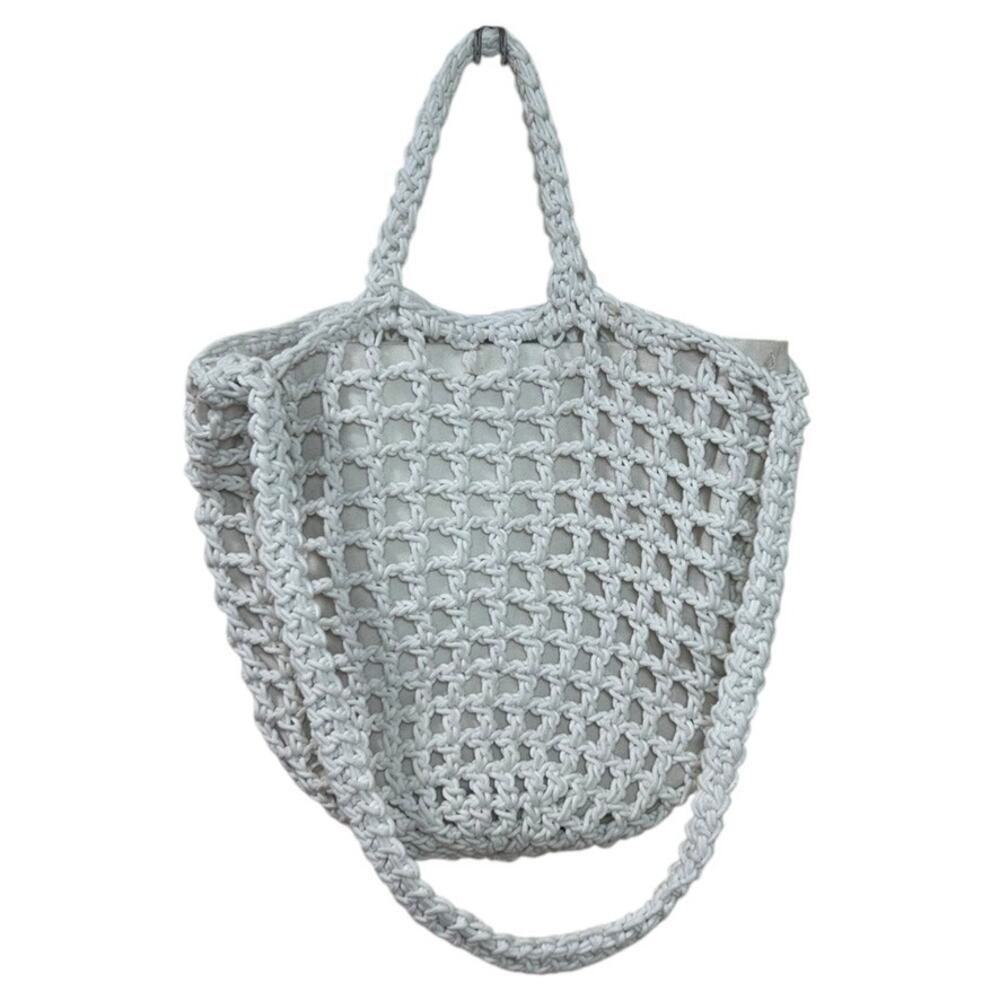 Madewell Women's 'The Crocheted Shoulder Bag' Cross-Body, Knit, White, One-Size - Picture 5 of 15